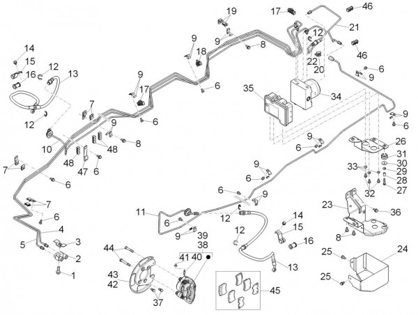 Radaufhängung Bremsanlage - Porter D120 Diesel 1300ccm 4T LC 2015- ZAPS90VK