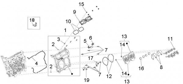 Motor Zylinderkopfabdeckungen - Porter D120 Diesel 1300ccm 4T LC 2011- ZAPS90CK