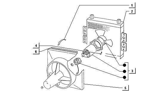 Motor Kühler - Ventilator - Ape TM 422ccm 4T AC 1997-2004 ZAPT1000000001001