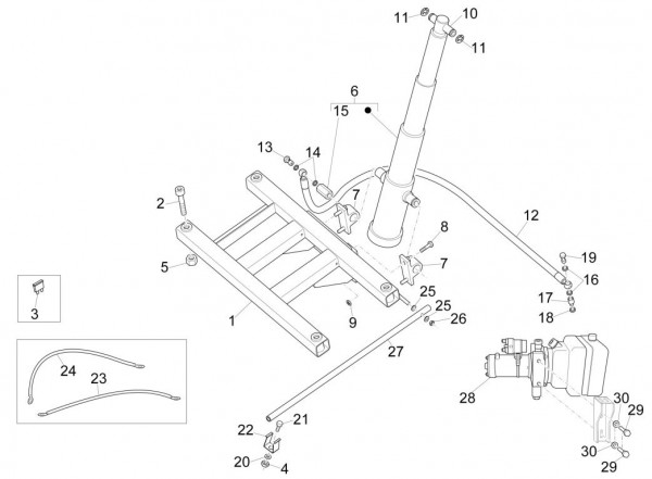 Fahrgestell Kippsystem - Porter Maxxi Multitech 1300ccm 4T LC 2017-