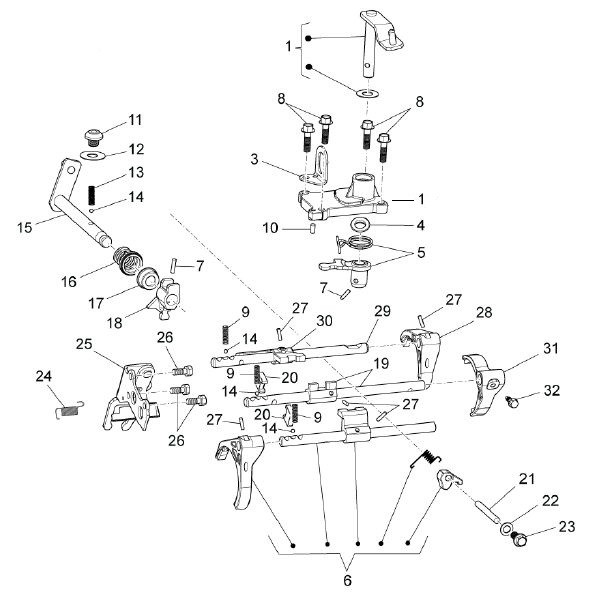 Motor Schalthebel - Porter D120 Diesel 1300ccm 4T LC 2013- ZAPS90CK