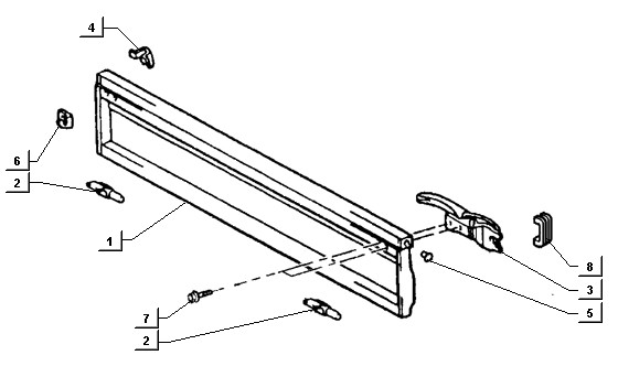 Fahrgestell Ladeklappe - Ape TM 422ccm 4T LC 2013- ZAPT1000000001001
