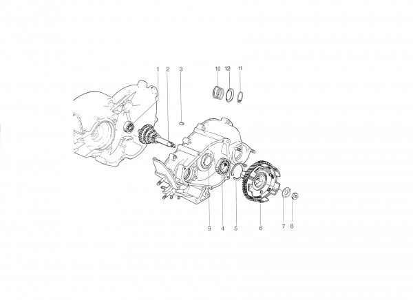 Motor Vorgelege - Ape 50ccm 2T AC 1996- TL5T