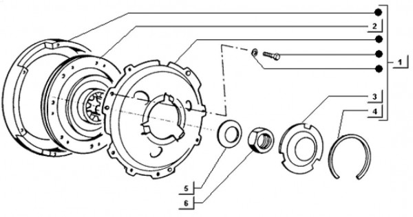 Motor Kupplung - Ape TM 703 Diesel mit Lenker 422ccm 4T AC 2000-2004 ZAPT10000