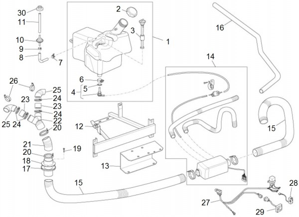 Fahrgestell Heizung II - Porter Porter Electric ccm 2009- ZAPS9E