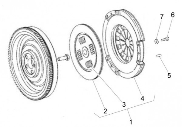 Motor Kupplung - Porter Quargo 700ccm 4T LC 2012- ZAP4P10000
