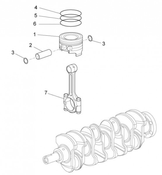Motor Kolben - Porter Multitech 1300ccm 4T LC 2014- ZAPS90VJ