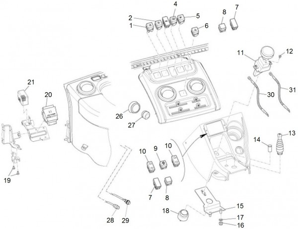 Elektrische Anlage Schalter - Porter Porter Electric ccm 2009- ZAPS9E