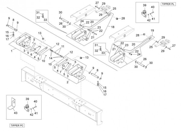 Fahrgestell Ladefläche - Porter Maxxi D120 Diesel 1200ccm 4T LC 2013- ZAPS90DK