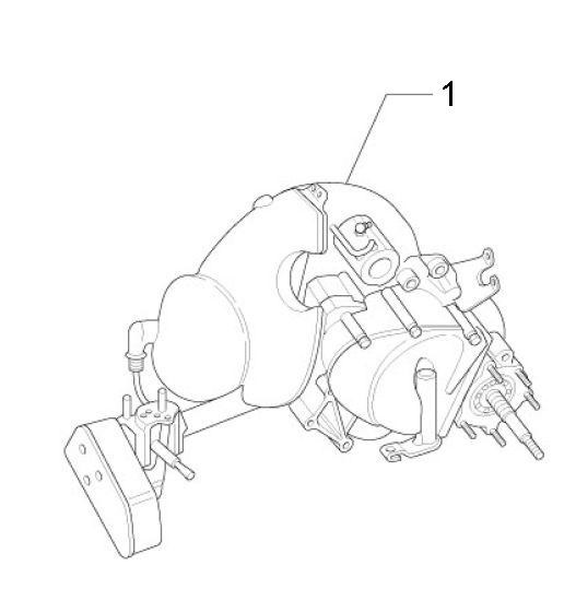 Motor Motor - Ape Mix 50ccm 2T AC 2013- ZAPC80000