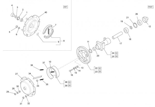 Bowdenzüge Bremsanlage - Ape Mix 50ccm 2T AC 2018- ZAPC80000