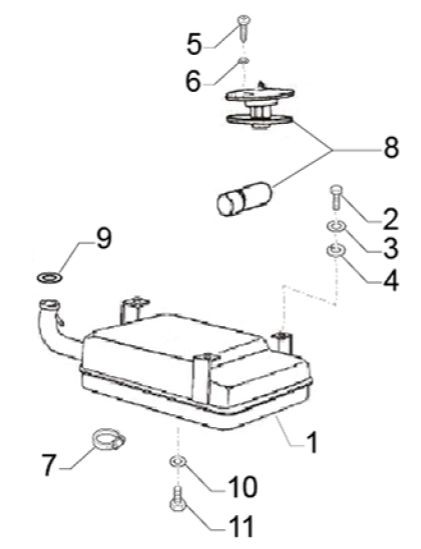 Fahrgestell Benzintank - Classic 400 422ccm 4T 2V AC 2014- MBX000T58RC001005