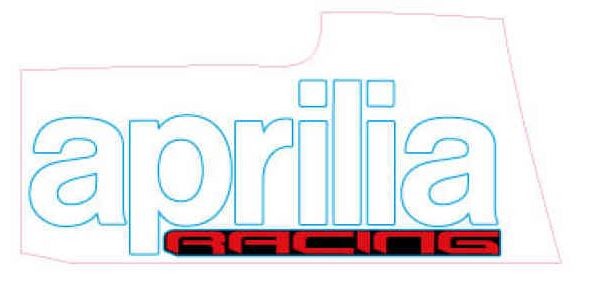 Dekor, Aprilia Racing, rechts
