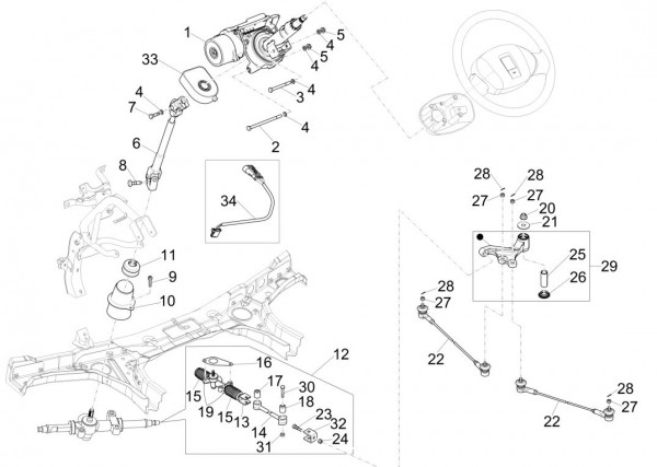 Lenker Lenkung - Porter Multitech 1300ccm 4T LC 2017-