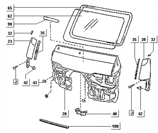 Fahrgestell Frontschild - Porter Porter Diesel 1400ccm 4T LC 1998-2004 ZAPS85000007