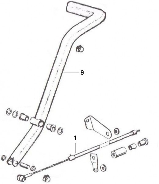 Bowdenzüge Starterhebel - Ape TM 50ccm 2T AC 1985- TL4T