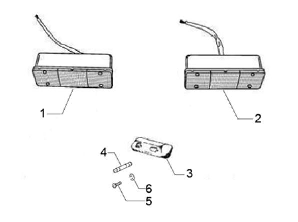 Elektrische Anlage Rücklicht - Classic 400 422ccm 4T 2V AC 2016- MBX000T58RC001005