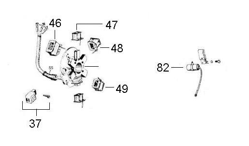 Motor Lichtmaschine - Vespa Car 175ccm 2T AC 1980- MPP1T