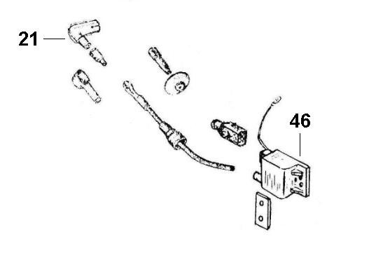 Motor Zündung - Ape Car 220ccm 2T AC 1985- AF4T
