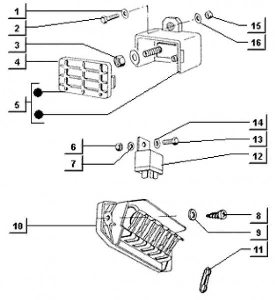 Elektrische Anlage elektrische Anlage - Ape TM 703 Diesel mit Lenkrad 422ccm 4T AC 1997-2004 ATD1 00