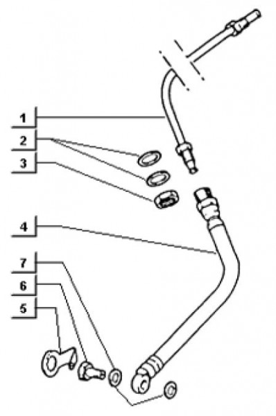 Radaufhängung Bremsleitungen vorn - Ape TM 703 Diesel mit Lenker 422ccm 4T AC 1997-2004 ZAPT10000