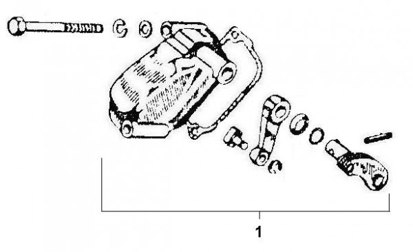 Motor Schaltraste - Ape TM 220ccm 2T AC 1982-1983 ATM1T