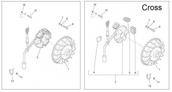 Motor Lichtmaschine - Ape Mix 50ccm 2T AC 2017- ZAPC80000