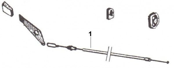Bowdenzüge Starterzug - Ape 220ccm 2T AC 1978-1983 MPM2T