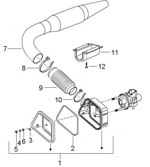 Motor Luftfilter - Ape Mix 50ccm 2T AC 2009- ZAPC80000