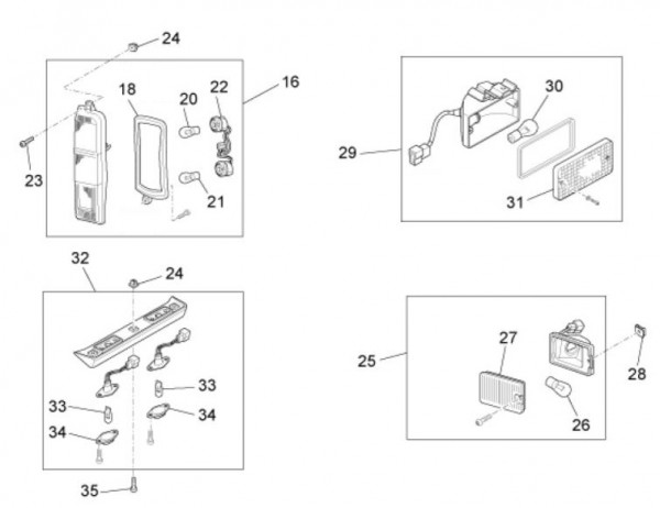 Elektrische Anlage Rücklicht - Porter Porter Electric ccm 2010- ZAPS9E