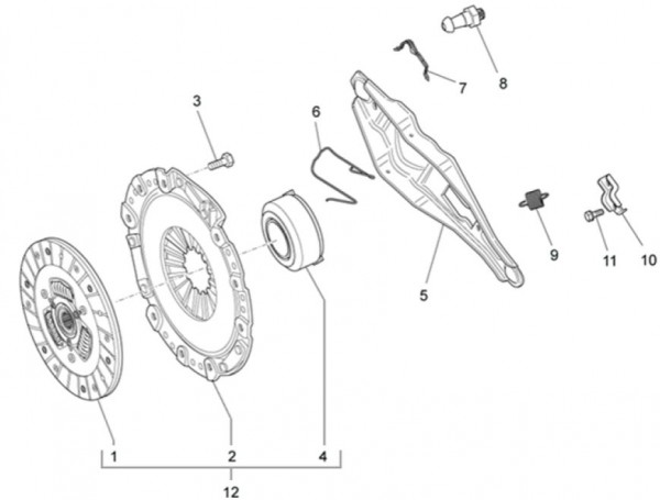 Motor Kupplung - Porter Maxxi Multitech 1300ccm 4T LC 2013- ZAPS90RJ