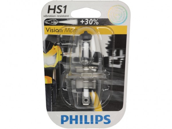 Philips Leuchtmittel, Glühlampe, HS1, Motorrad Blister, 12 V, 35/35 W, PX43t