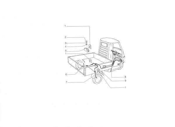 Radaufhängung Bremsanlage hydraulisch - Ape 50ccm 2T AC 1996- TL5T