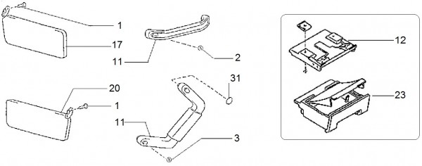 Fahrgestell Bauteile Fahrerkabine - Porter Porter Diesel 1400ccm 4T LC 1998-2004 ZAPS85000007