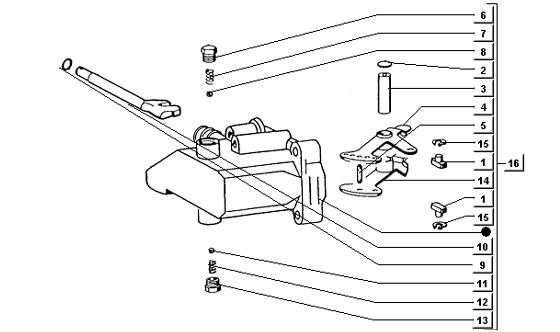 Motor Schaltgehäuse (Lenkrad) - Ape TM 422ccm 4T LC 2013- ZAPT1000000001001