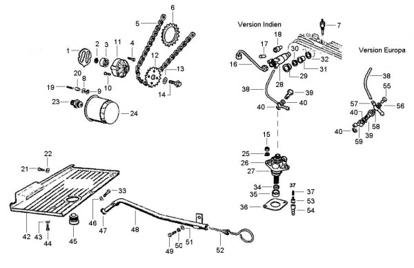 Motor Benzinpumpe - Ape TM 422ccm 4T AC 1997-2004 ZAPT1000000023141