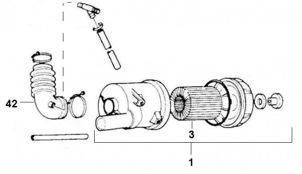 Motor Luftfilter - Ape TM 220ccm 2T AC 1982-1983 ATM1T