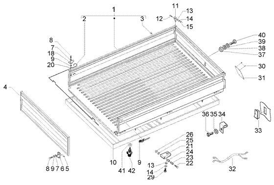 Fahrgestell Anbauteile Pritsche - Ape TM 422ccm 4T AC 1997-2004 ZAPT1000000023141