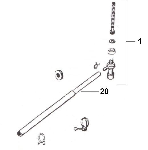 Fahrgestell Benzinhahn - Ape Car 220ccm 2T AC 1985- AF4T