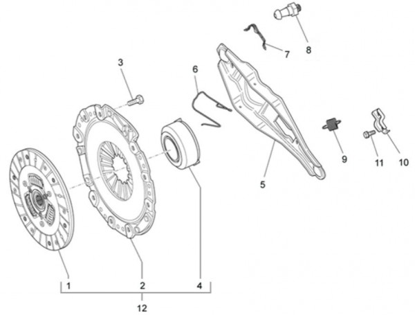 Motor Kupplung - Porter Multitech 1300ccm 4T LC 2014- ZAPS90VJ