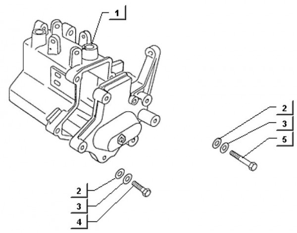 Motor Gehäuse - Ape TM 703 Diesel mit Lenker 422ccm 4T AC 1997-2004 ZAPT10000
