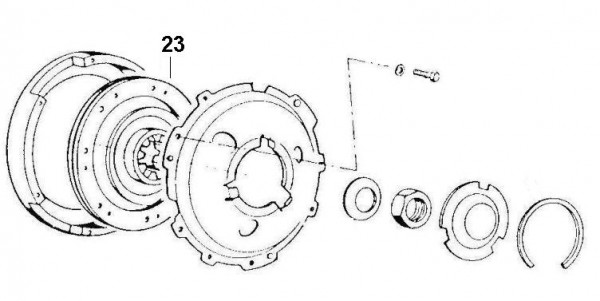 Motor Kupplung - Ape Poker 422ccm 4T AC 1990-1993 M4R1T