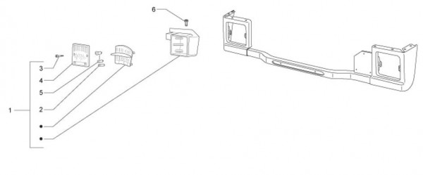 Elektrische Anlage Rücklicht - Ape Mix 50ccm 2T AC 2014- ZAPC80000