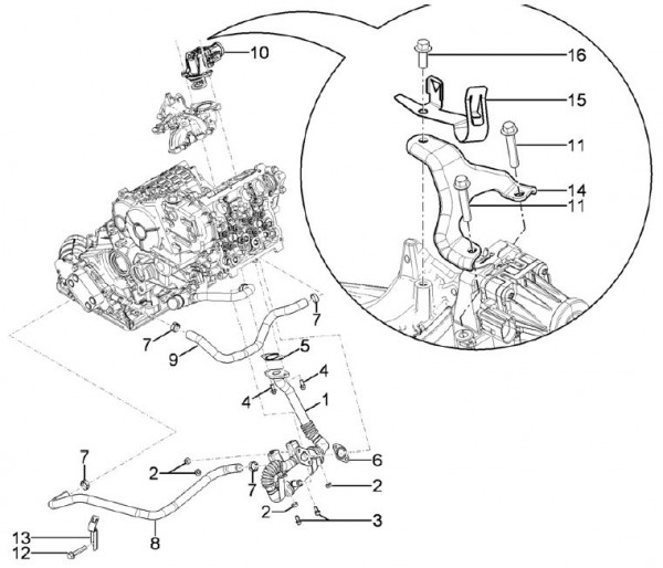 Motor EGR Ventil - Porter Maxxi D120 Diesel 1200ccm 4T LC 2011- ZAPS90RK