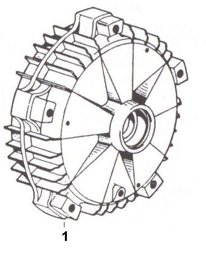 Radaufhängung Bremstrommel hinten - Ape Car 422ccm 4T AC 1986- AFD1T