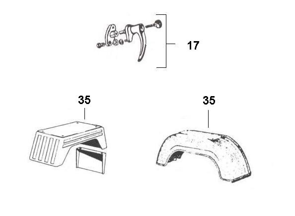 Fahrgestell Kotflügel hinten - Ape TM 220ccm 2T AC 1982-1983 ATM1T