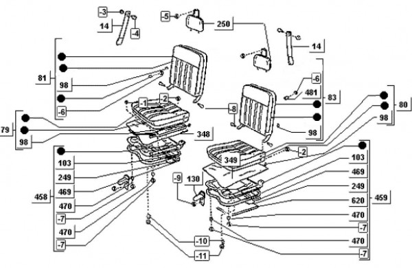 Fahrgestell Sitz - Porter Porter Diesel 1400ccm 4T LC 1998-2004 ZAPS85000004