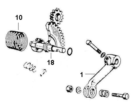 Motor Kickstarter - Ape 50ccm 2T AC 1971- TL2T