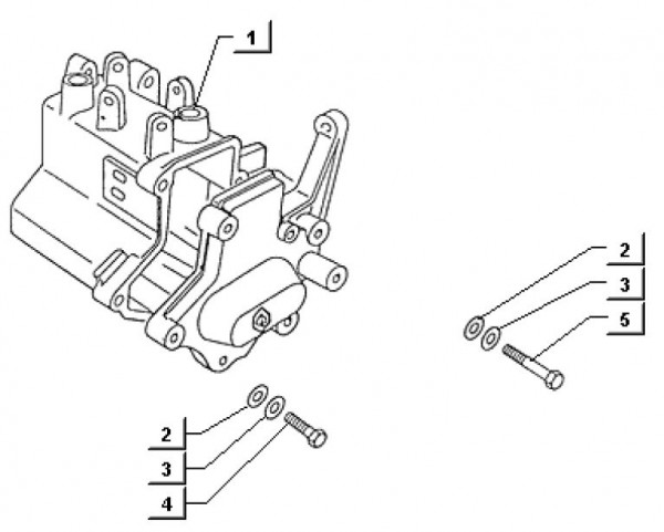 Motor Gehäuse - Ape TM 703 Diesel mit Lenker 422ccm 4T AC 2000-2004 ZAPT10000
