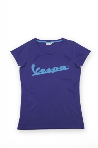 Vespa Vespa Colors, T-Shirt, Vespa Logo, Damen, Größe: XL, violett, Baumwolle